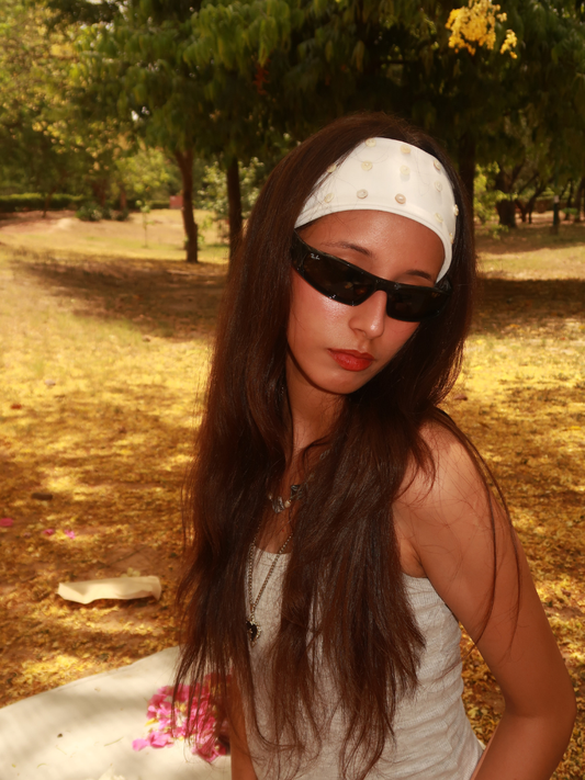 The Whiteout Button Headband