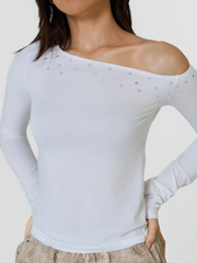 Aura off-shoulder top