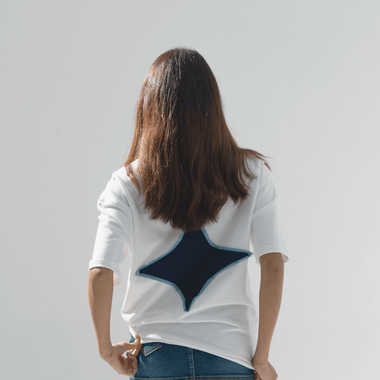 Star Patch Denim T-shirt - Chozen