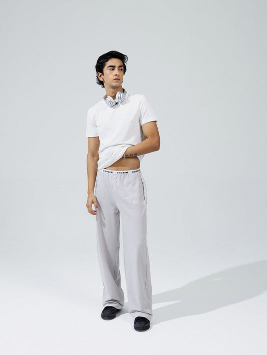 Waistband Joggers (Grey- Silver)