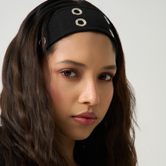 Satin Lined Eyelet Headband