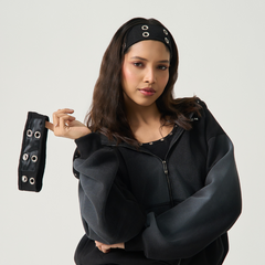 Satin Lined Eyelet Headband