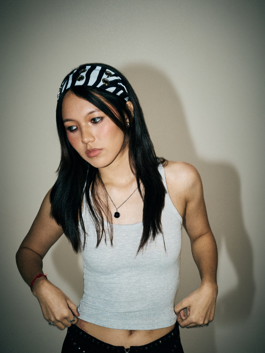 Satin Zebra Headband